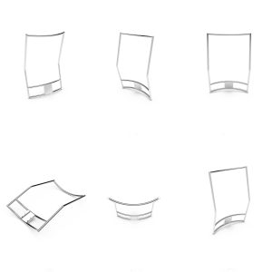 HM-B003 Adjustable Metal Back Frame