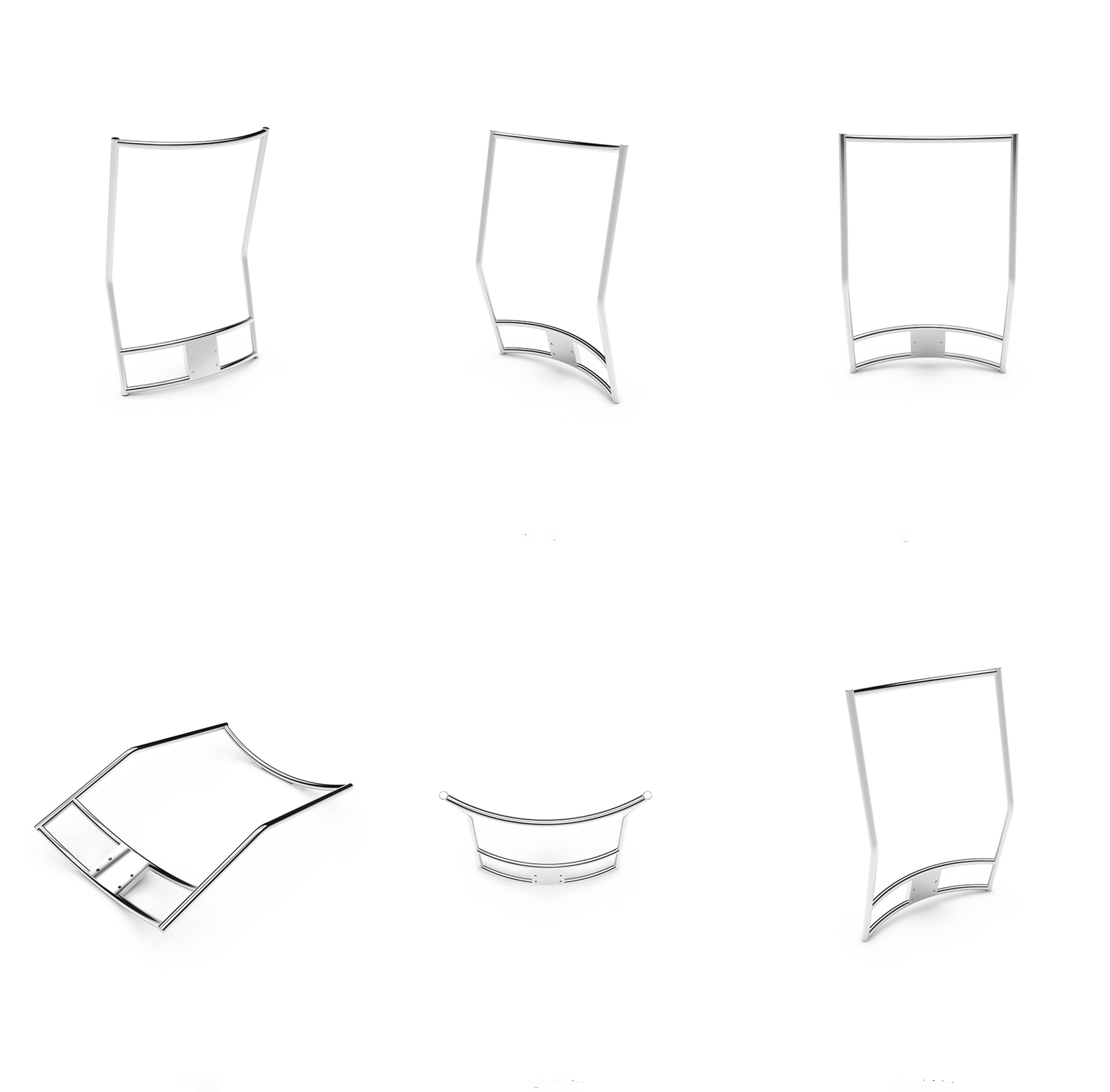 HM-B003 Adjustable Metal Back Frame