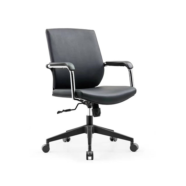 E006 Black Leather Ergonomic Chairs