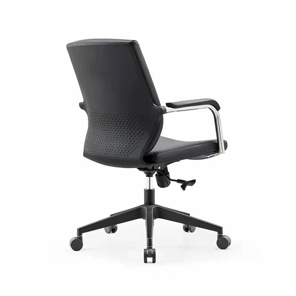 E006 Black Leather Ergonomic Chairs