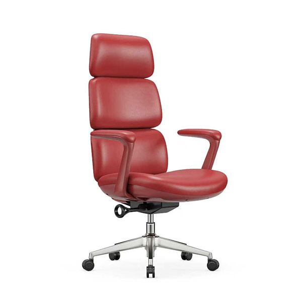 E009 Genuine Leather Ergonomic High Back Chairs
