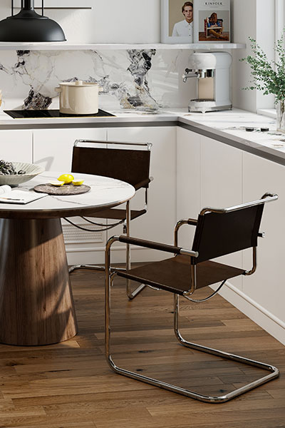 Timeless European minimal versatility seating