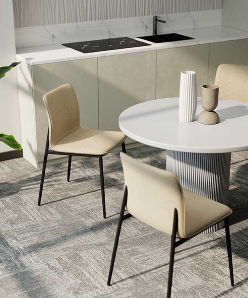 Steel and Upholstery Series chair