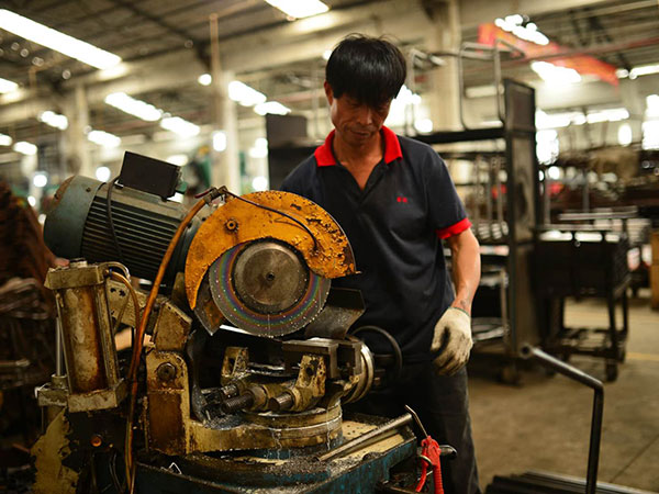 Furniture factory production area